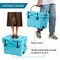 Portable 16 Quart Insulated Cooler 24 Can Capacity with Cup Holders